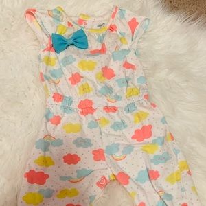 Full leg romper with Clouds!